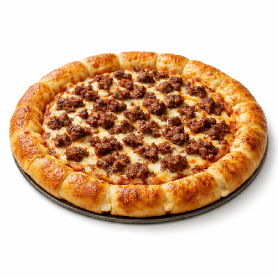 Pizza Hut Pizza Texas Meat Meltdown Individual Stuffed Crust (11")
