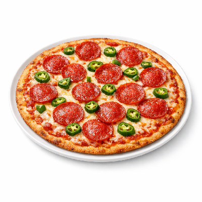 Pizza Hut Thin Crust Pepperoni Jalapeno Pizza Medium
