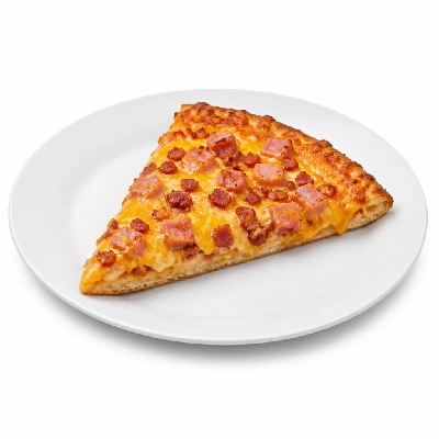 Pizza Inn Breakfast Entrees Bacon Cheddar Ham Pizza 1 Slice