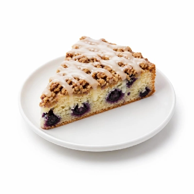 Pizza Inn Desserts Iced Blueberry Streusel Cake