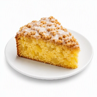 Pizza Inn Desserts Iced Pineapple Streusel Cake 1 Slice