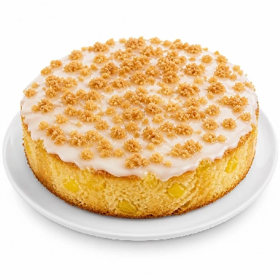 Pizza Inn Desserts Iced Pineapple Streusel Cake
