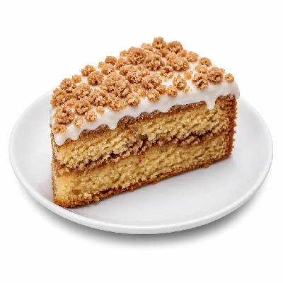 Pizza Inn Desserts Iced Streusel Cake 1 Slice