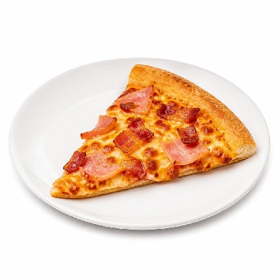 Pizza Inn Pizzas Bacon Cheddar Ham Large Italian Style Crust 1 Slice