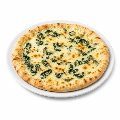 Pizza Inn Pizzas Spinach Cheese Alfredo Medium