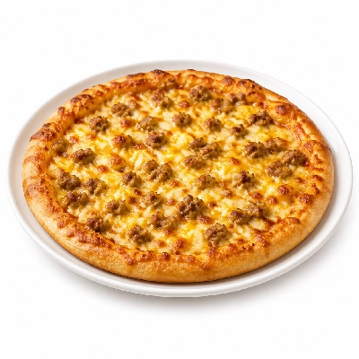 Pizza Ranch Large Pizza Garlic Sausage Original Crust Breakfast