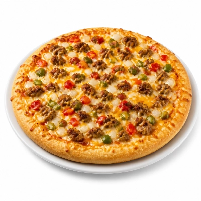 Pizza Ranch Large Pizza Sausage Pepper Onion Skillet Crust Breakfast