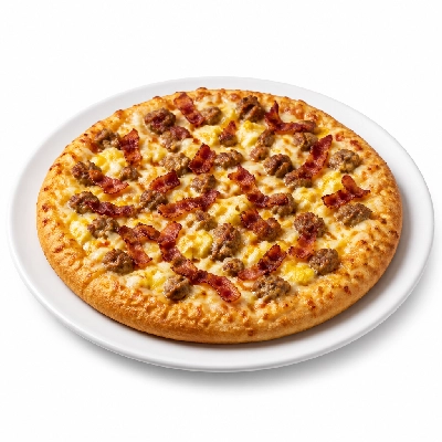 Pizza Ranch Medium Pizza Bacon & Sausage Original Crust Breakfast Carry-Out