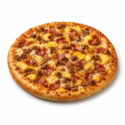 Pizza Ranch Medium Pizza Bacon & Sausage Skillet Crust Breakfast Carry-Out