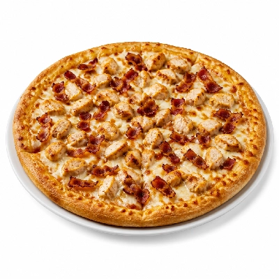Pizza Ranch Medium Pizza Chicken Bacon Ranch Original Crust Buffet