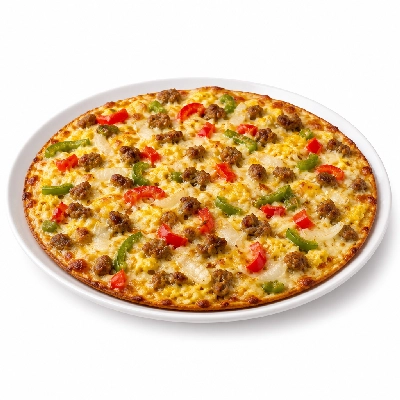 Pizza Ranch Medium Pizza Sausage Pepper & Onions Thin Crust Breakfast Buffet