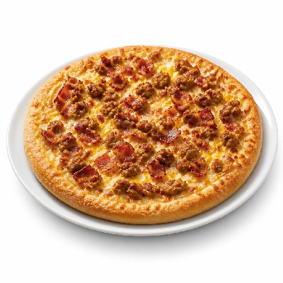 Pizza Ranch Small Pizza Bacon & Sausage Original Crust Breakfast
