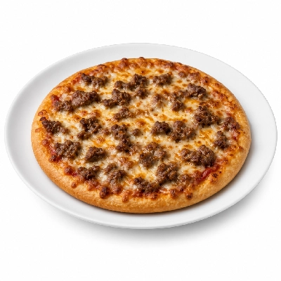 Pizza Ranch Small Pizza Beef Original Crust