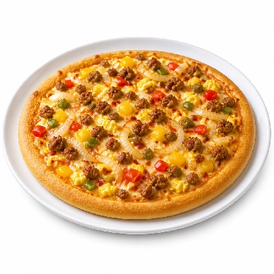 Pizza Ranch Small Pizza Sausage Peppers & Onions Original Crust Breakfast