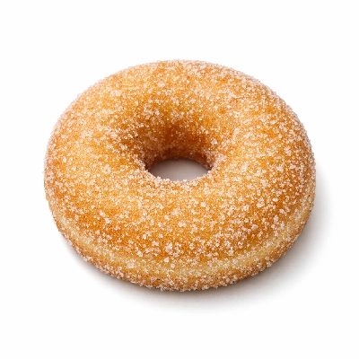 Plain cake doughnut sugared or glazed
