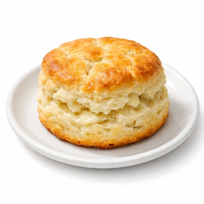 Plain or buttermilk biscuits prepared from dry mix