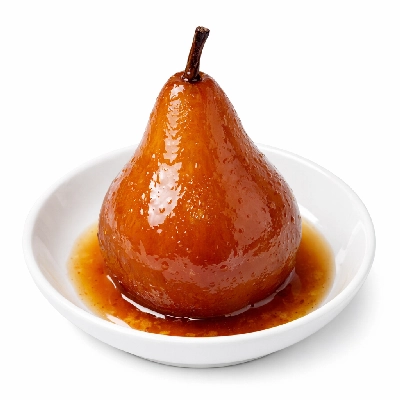 Maple Ginger Poached Pears