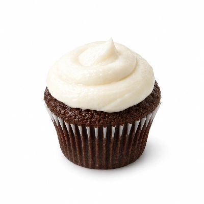 Ponderosa & Bonanza Steakhouse All You Can Eat Buffet Chocolate Cupcake with White Icing