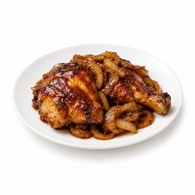 Ponderosa & Bonanza Steakhouse All You Can Eat Buffet Honey BBQ Chicken & Roasted Onions Bone-In