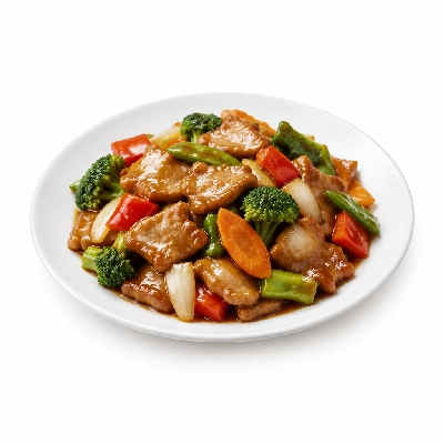 Ponderosa & Bonanza Steakhouse All You Can Eat Buffet Oriental Pork & Vegetables