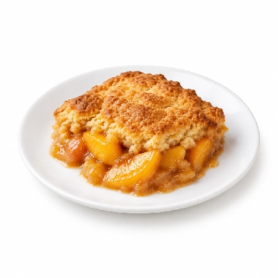Ponderosa & Bonanza Steakhouse All You Can Eat Buffet Peach Cobbler with Homestyle Crust