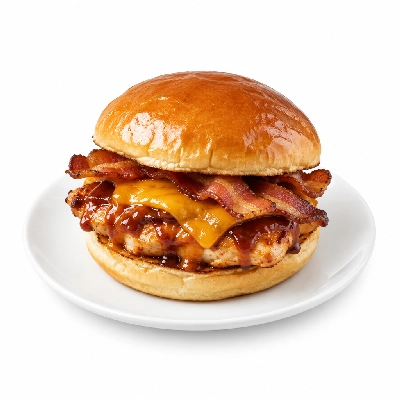 Ponderosa & Bonanza Steakhouse BBQ Chicken Bacon & Cheddar Sandwich