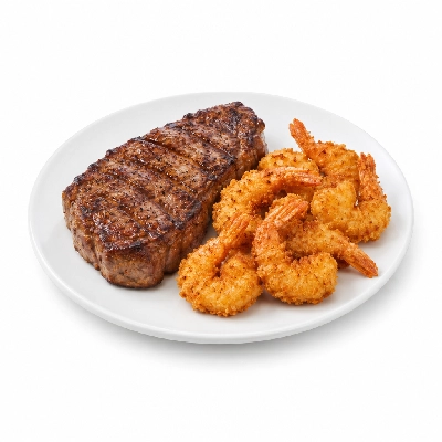 Ponderosa & Bonanza Steakhouse Combos Sirloin & Fried Shrimp