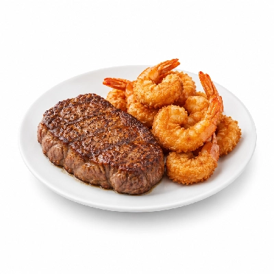 Ponderosa & Bonanza Steakhouse Combos without Sides Sirloin & Fried Shrimp