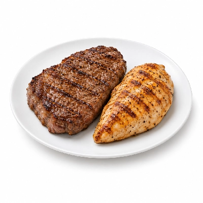 Ponderosa & Bonanza Steakhouse Combos without Sides Sirloin & Grilled Chicken Breast