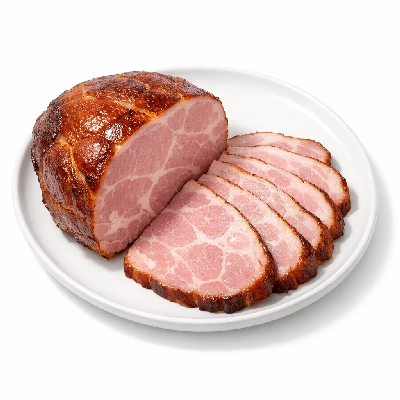 Pork cured ham boneless extra lean and regular roasted