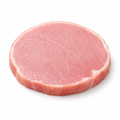 Pork cured ham center slice country-style separable lean only raw