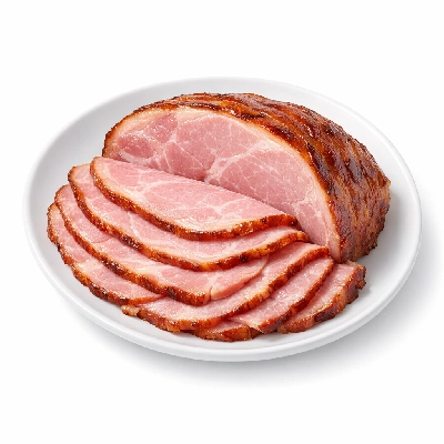 Pork cured ham extra lean and regular canned roasted
