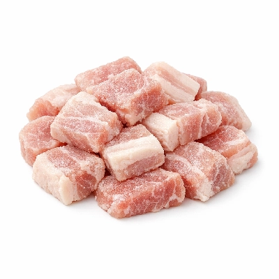 Pork cured salt raw
