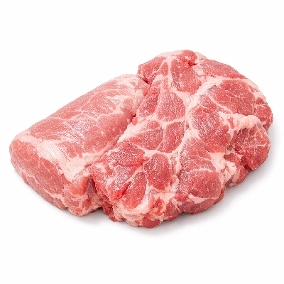 Pork fresh composite of trimmed retail cuts loin and shoulder blade separable lean fat raw