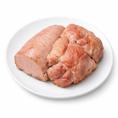 Pork fresh composite of trimmed retail cuts loin and shoulder blade separable lean only cooked