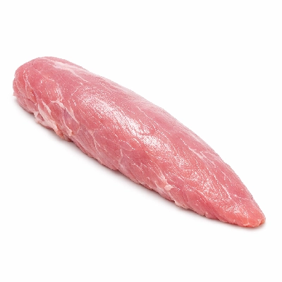 Pork fresh enhanced loin tenderloin separable lean only raw