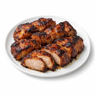 Pork fresh loin country-style ribs separable lean and fat boneless cooked roasted