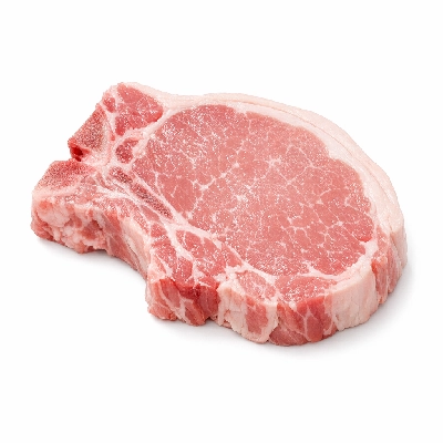 Pork fresh loin sirloin chops or roasts bone-in separable lean only raw