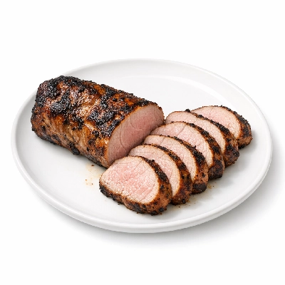 Pork fresh loin tenderloin separable lean only cooked broiled
