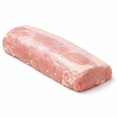 Pork fresh loin whole separable lean and fat raw