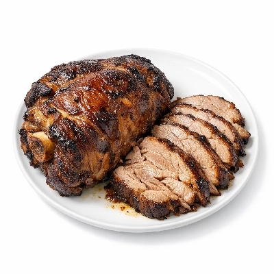 Pork fresh shoulder arm picnic separable lean and fat cooked braised