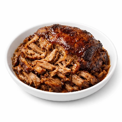 Pork fresh shoulder arm picnic separable lean only cooked braised