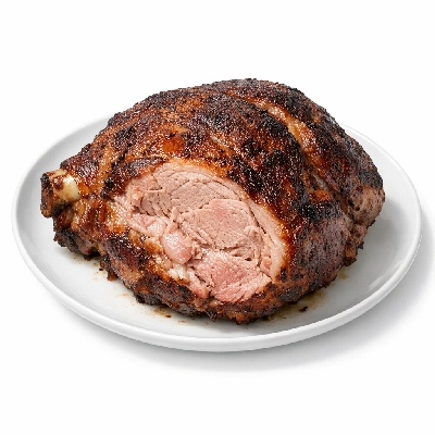 Pork fresh shoulder arm picnic separable lean only cooked roasted