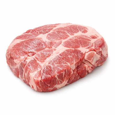 Pork fresh shoulder blade boston roasts or steaks separable lean and fat raw
