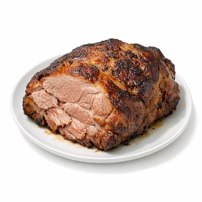 Pork fresh shoulder blade boston roasts separable lean only cooked roasted