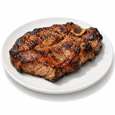Pork fresh shoulder blade boston steaks separable lean only cooked broiled