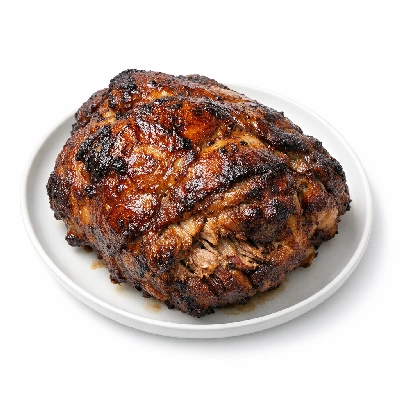 Pork fresh shoulder whole separable lean only cooked roasted