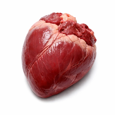 Pork fresh variety meats and by-products heart raw