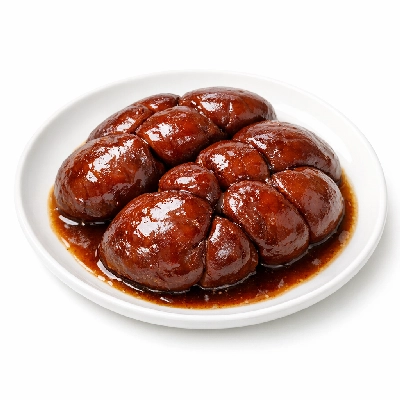 Pork fresh variety meats and by-products kidneys cooked braised