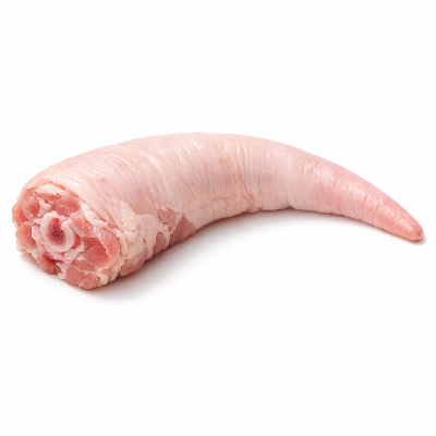 Pork fresh variety meats and by-products tail raw